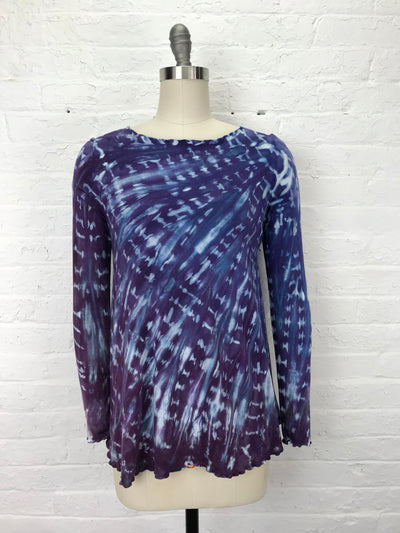 January Tunic in Web of Blue Violet