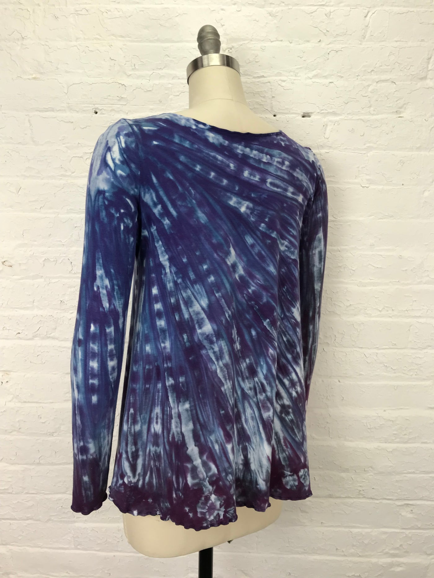 January Tunic in Web of Blue Violet