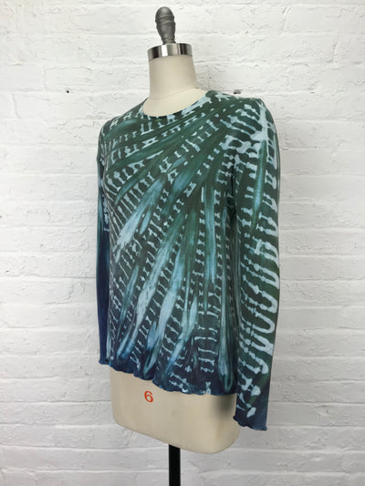 Jane Long Sleeve Top in Shadow of the Dolphin