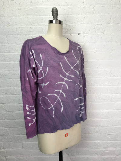 Nyla Long Sleeve Shirt in Lavender Archeology - One size