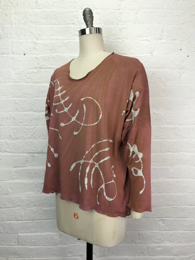 Nyla Long Sleeve Shirt in Terra Cotta Archeology - One size