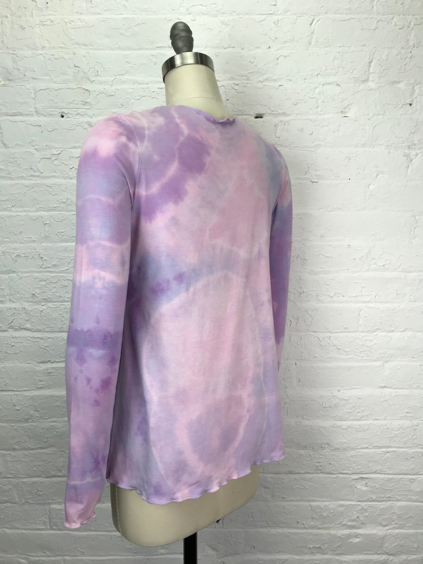 Jane Long Sleeve Top in Candy Pink Geode - Medium