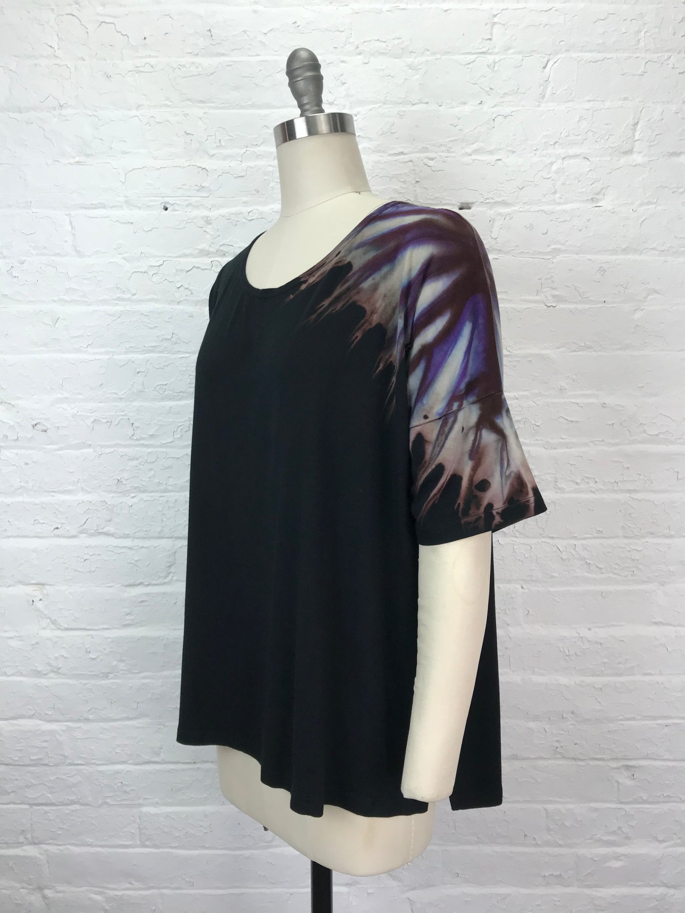 Grace Tunic in Golden Purple Feather Aster