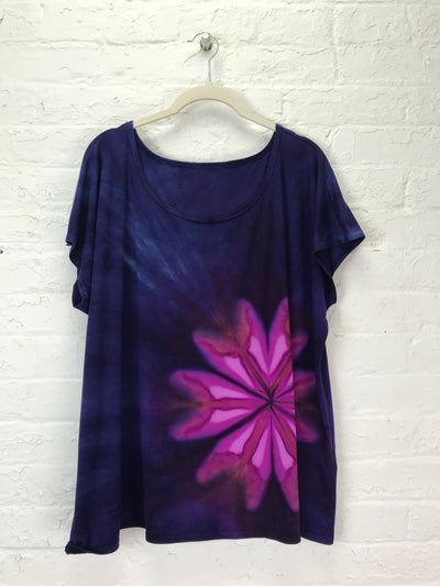 Elsie Top in Amethyst Daisy