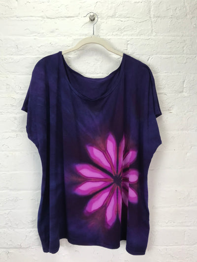 Elsie Top in Amethyst Daisy