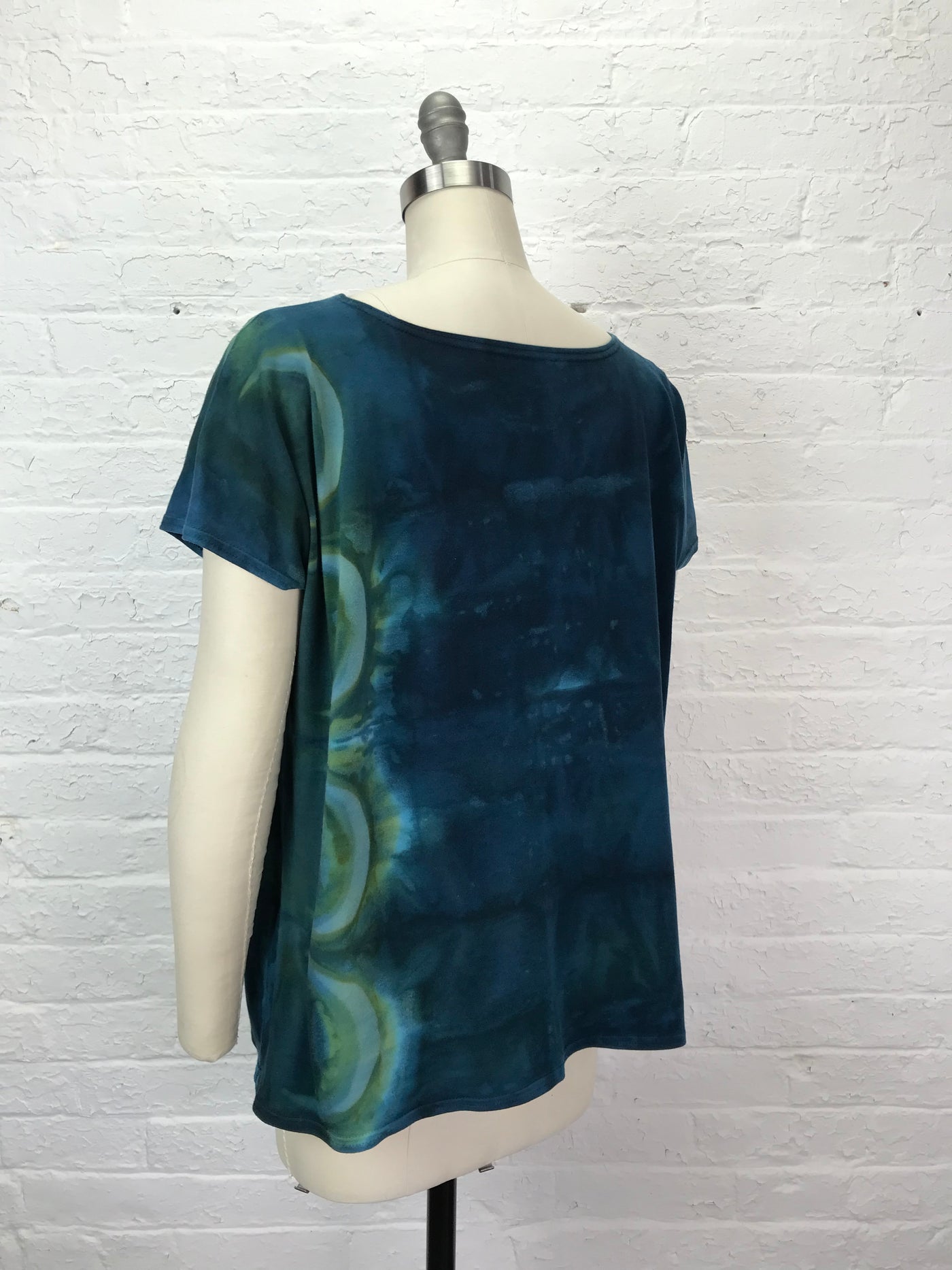 Elsie Top in Once in a Blue Green Moon - Small/Medium