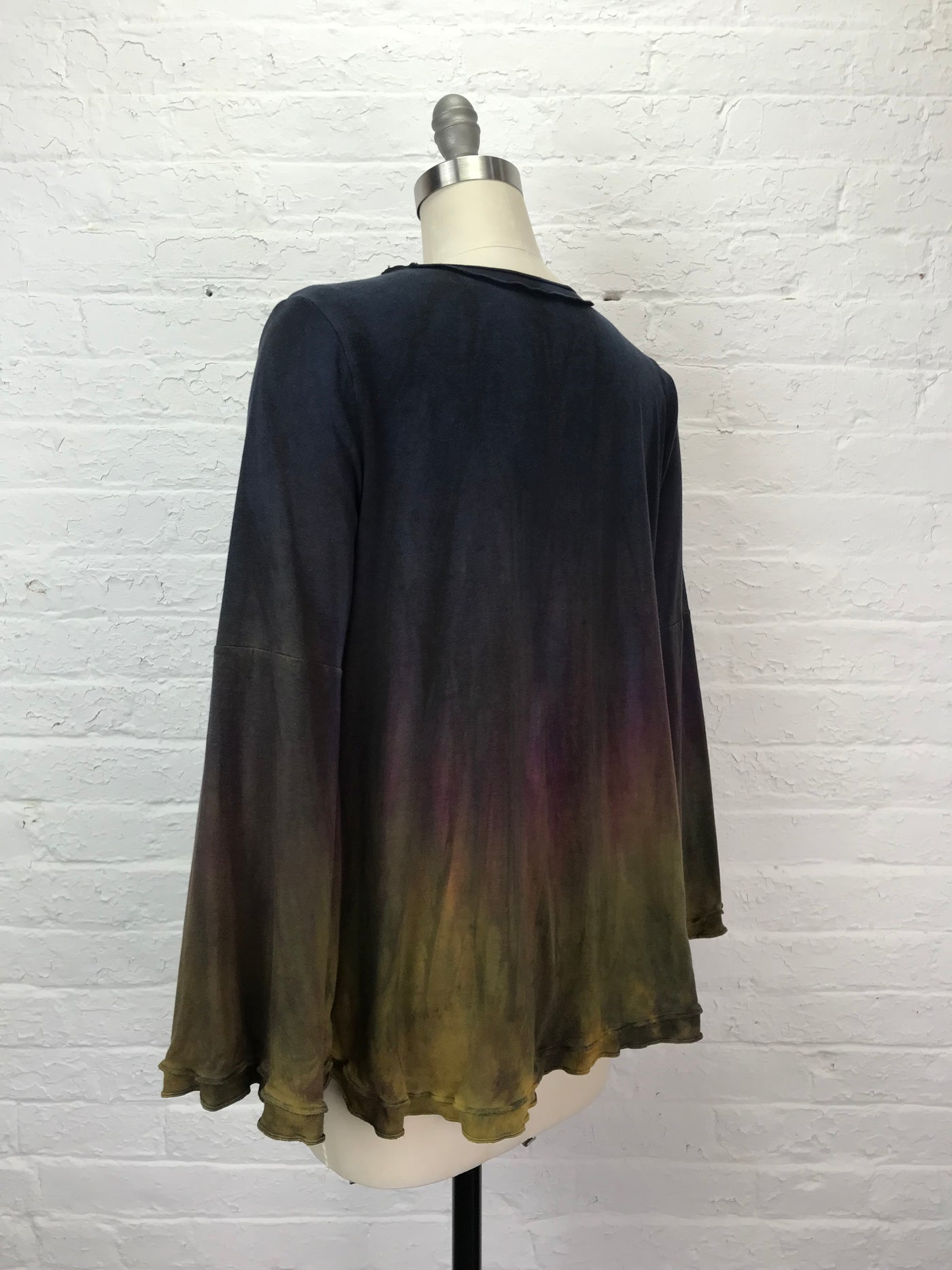 Annabelle Long Bell Sleeve Tunic in Iridescent Rainbow - Medium