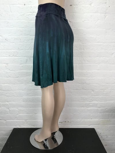 Knee Length Skirt in Mermaid Ombre