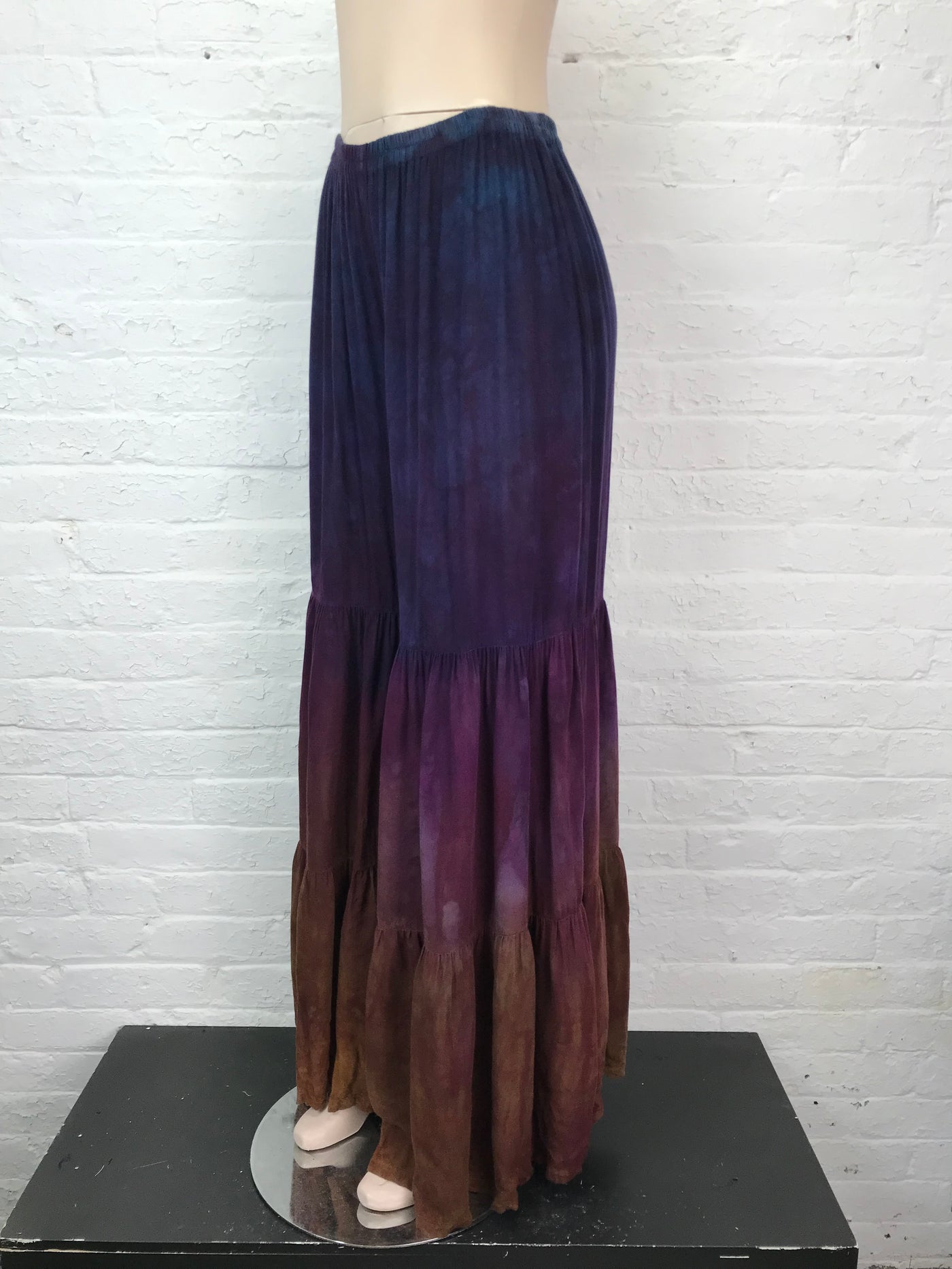 Wide Leg Tiered Pant in Iridescent Dawn