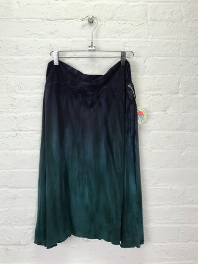 Knee Length Skirt in Mermaid Ombre