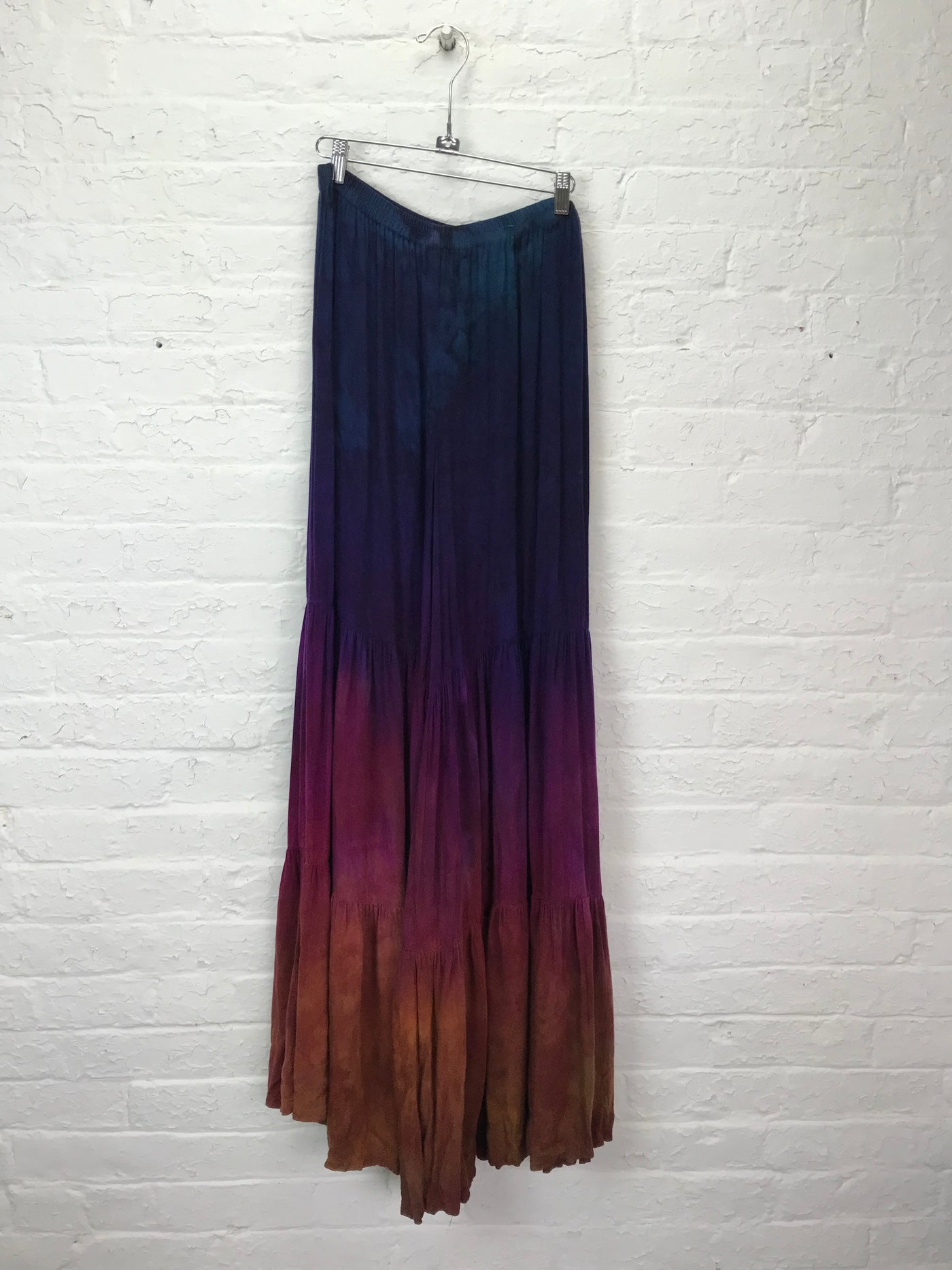 Wide Leg Tiered Pant in Iridescent Dawn