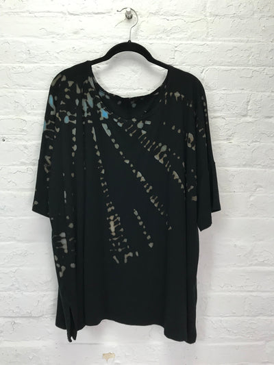 Grace Tunic in Blue Cryptography