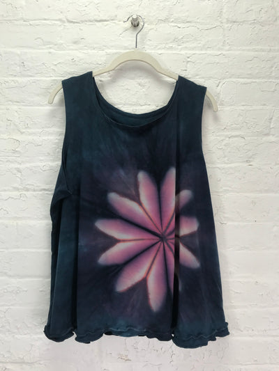 Eileen Tank Top in Pink Pinwheel Blossom