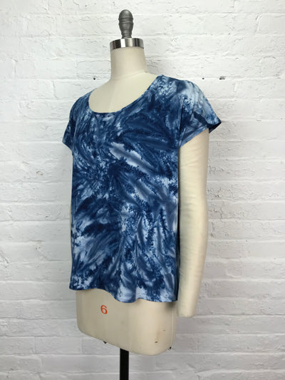 Elsie Top in Electric Denim