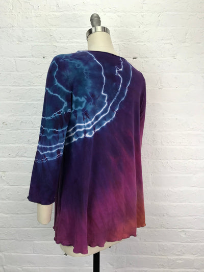 Anna 3/4 Sleeve Tunic in Neon Tempest - Cloud Candy