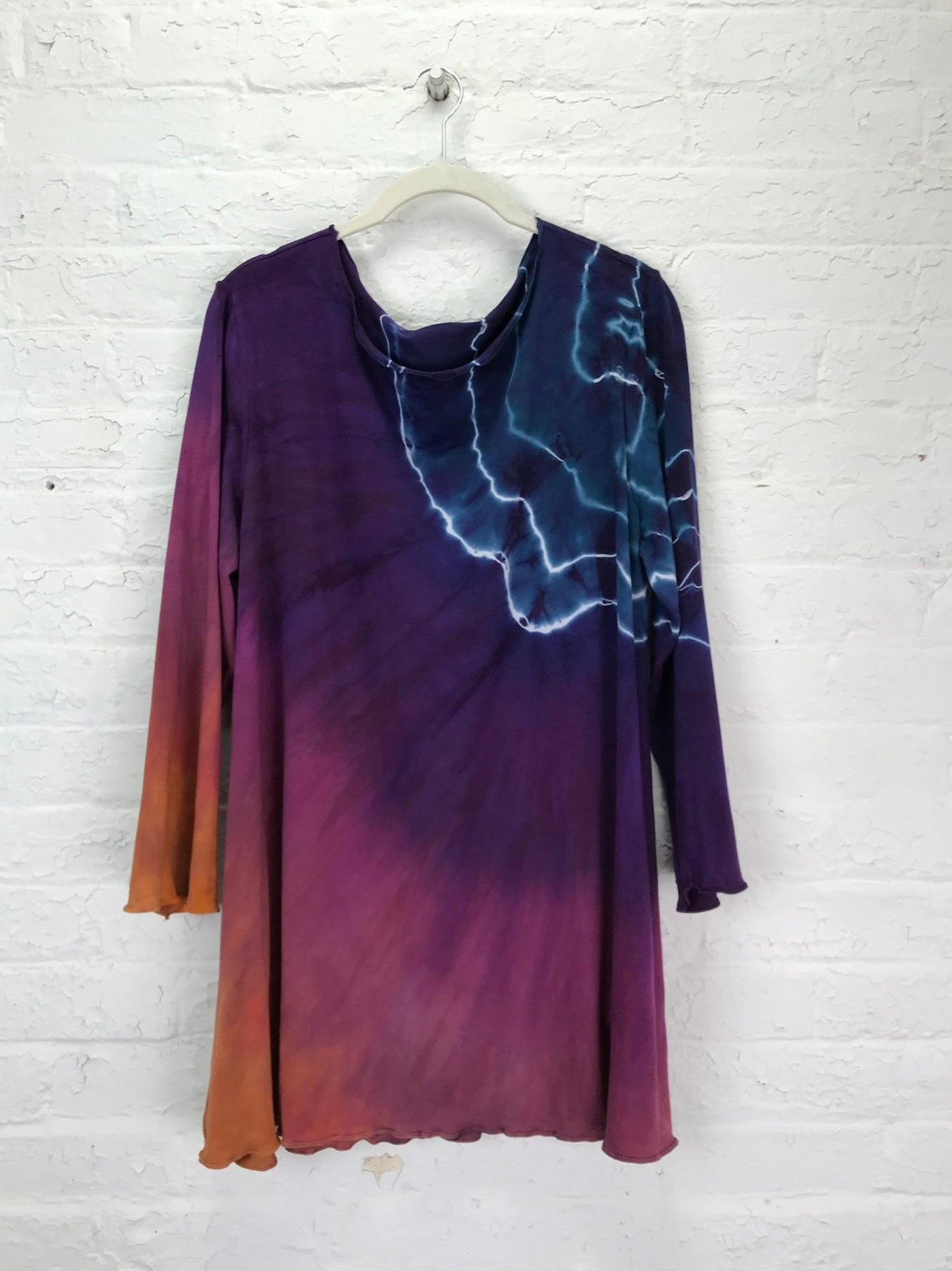 Anna 3/4 Sleeve Tunic in Neon Tempest - Cloud Candy