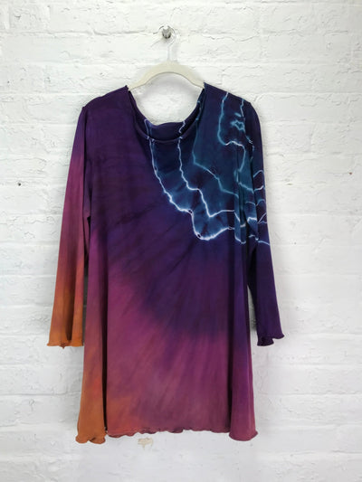 Anna 3/4 Sleeve Tunic in Neon Tempest - Cloud Candy