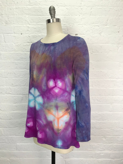 Anna Long Sleeve Tunic in Blooming Kaleidoscope - Cloud Candy