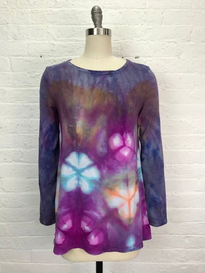 Anna Long Sleeve Tunic in Blooming Kaleidoscope - Cloud Candy