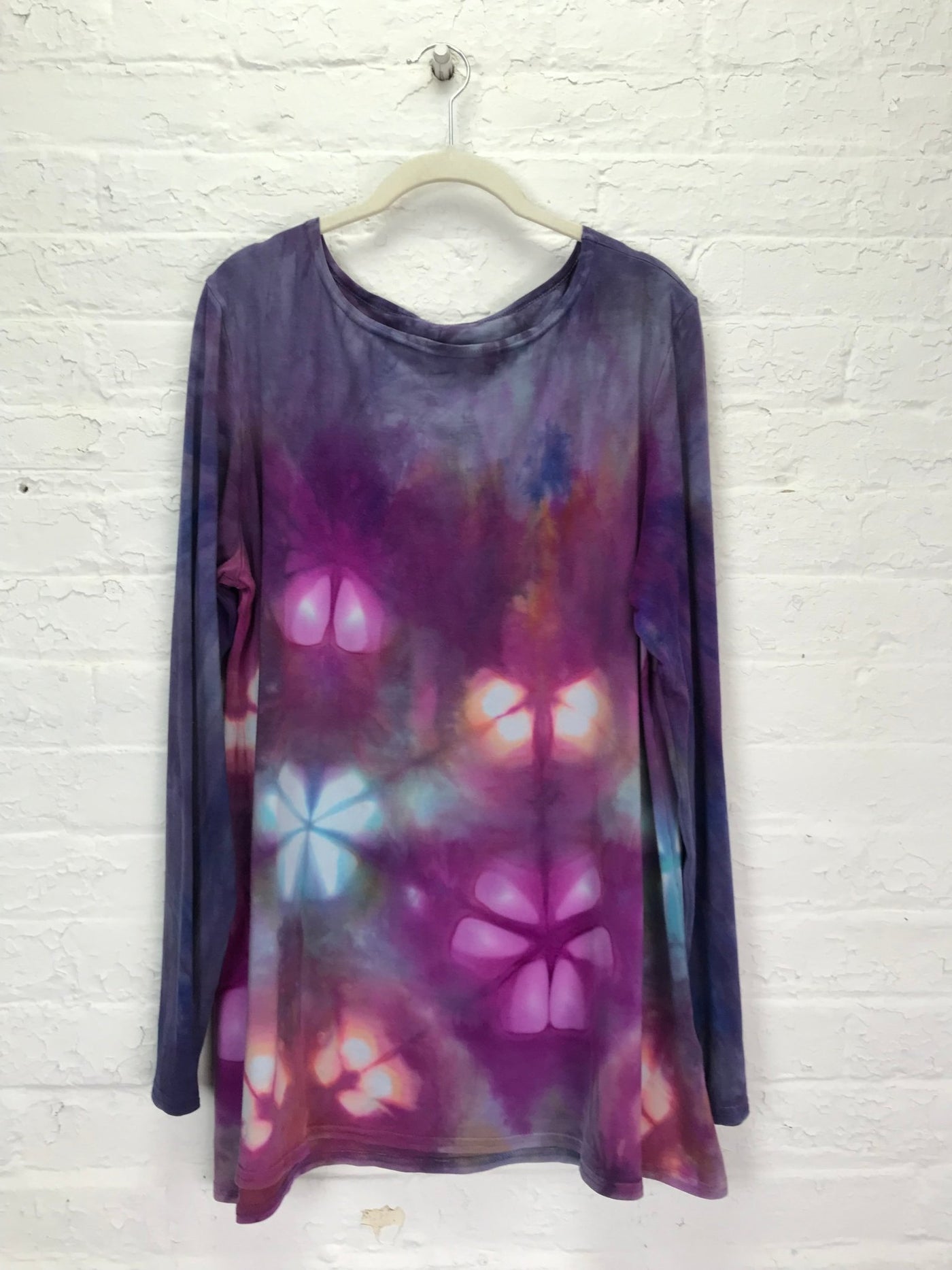 Anna Long Sleeve Tunic in Blooming Kaleidoscope - Cloud Candy