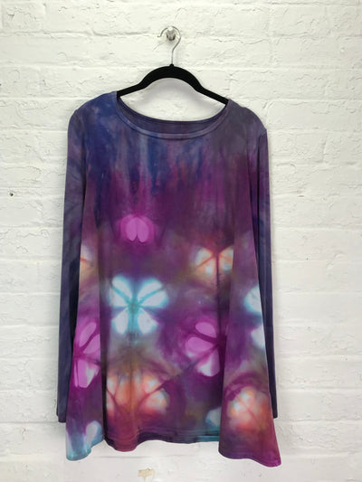 Anna Long Sleeve Tunic in Blooming Kaleidoscope - Cloud Candy