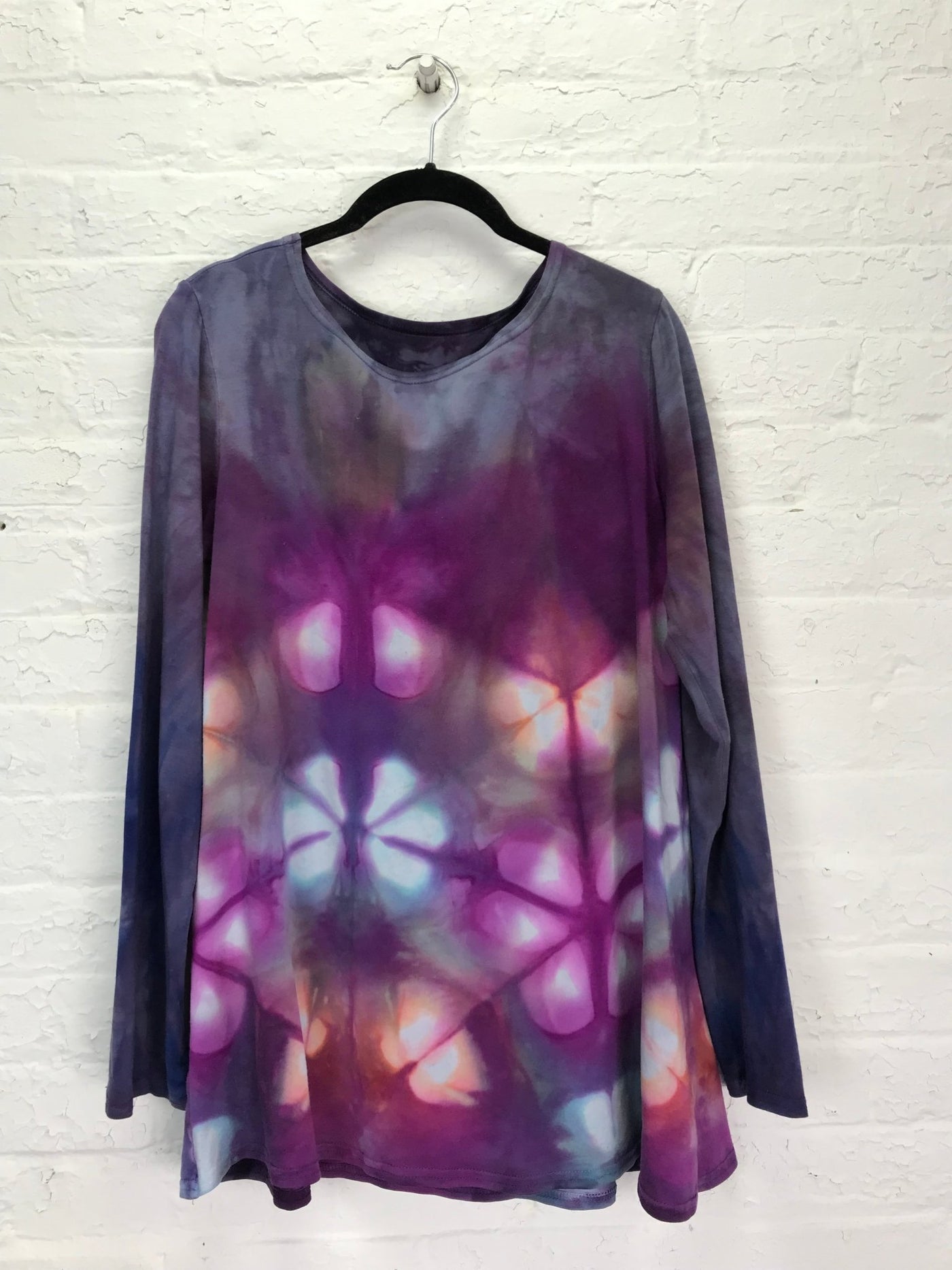 Anna Long Sleeve Tunic in Blooming Kaleidoscope - Cloud Candy