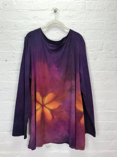 Anna Long Sleeve Tunic in Firefly Floral - Cloud Candy