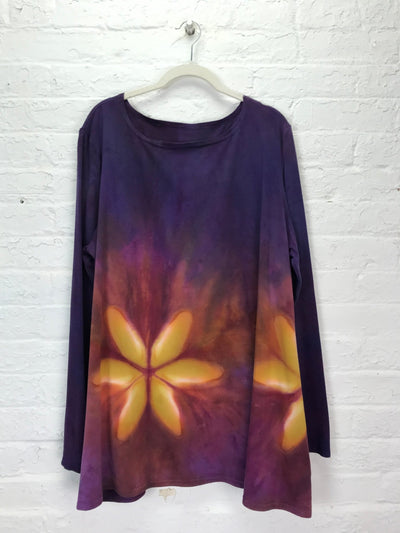 Anna Long Sleeve Tunic in Firefly Floral - Cloud Candy