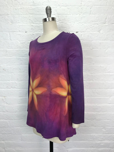 Anna Long Sleeve Tunic in Firefly Floral - Cloud Candy
