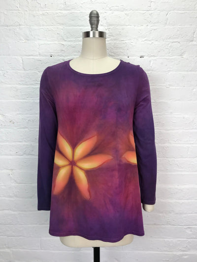 Anna Long Sleeve Tunic in Firefly Floral - Cloud Candy