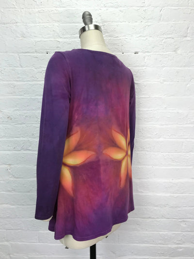 Anna Long Sleeve Tunic in Firefly Floral - Cloud Candy
