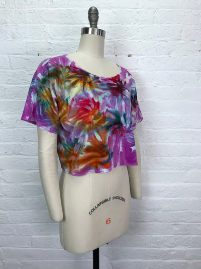 Astrid Crop Top in Wildflower Fireworks - Cloud Candy