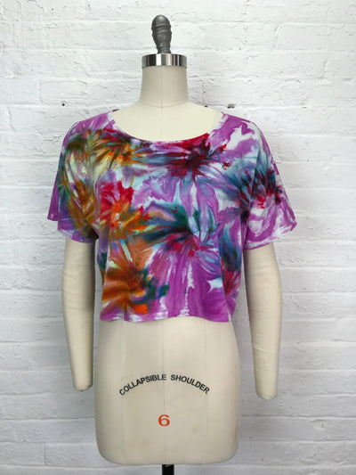 Astrid Crop Top in Wildflower Fireworks - Cloud Candy