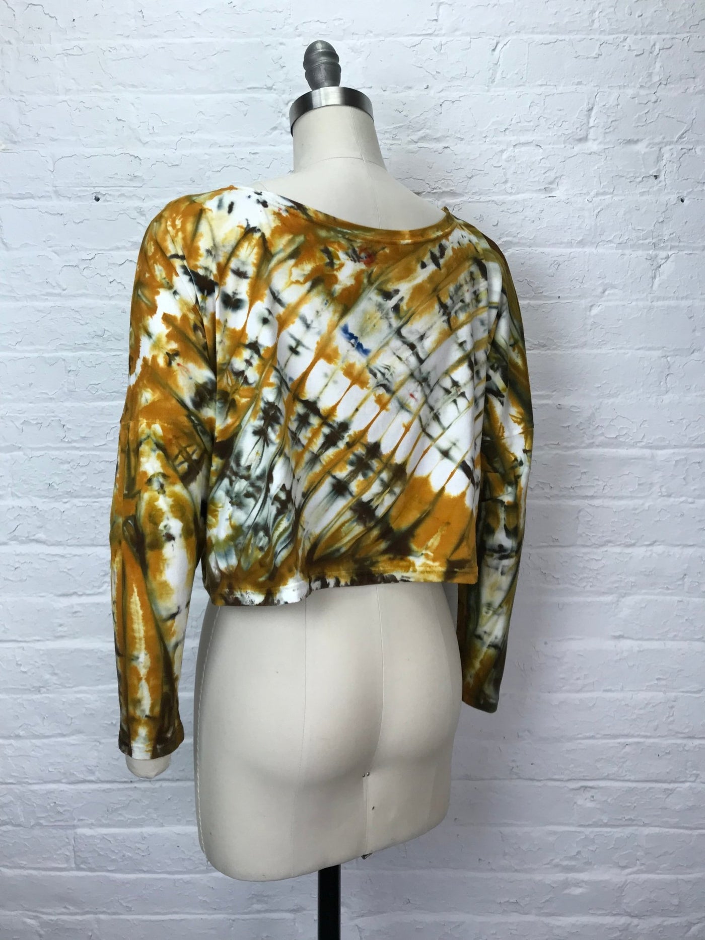 Astrid Long Sleeve Crop Top in Golden Flash - One Size - Cloud Candy