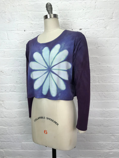 Astrid Long Sleeve Crop Top in Moonlight Mint - One Size - Cloud Candy