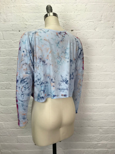 Astrid Long Sleeve Crop Top in Twinkle Pop - One Size - Cloud Candy
