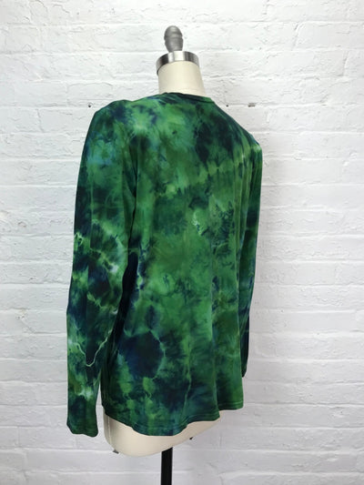 Atlas Unisex Long Sleeve Shirt in Jungle Geode - Cloud Candy