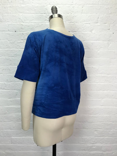 Blue Daisy Shibori Top - Cloud Candy