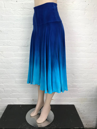 Cascade Circle Skirt in Curaçao Ombré - Cloud Candy