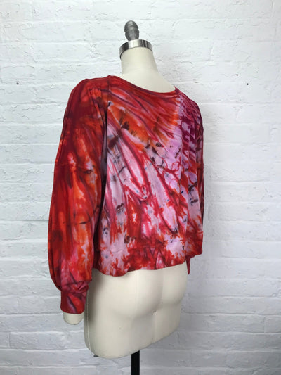 Daphne Poet Sleeve Top in Cinnabar Sprinkle - One Size - Cloud Candy