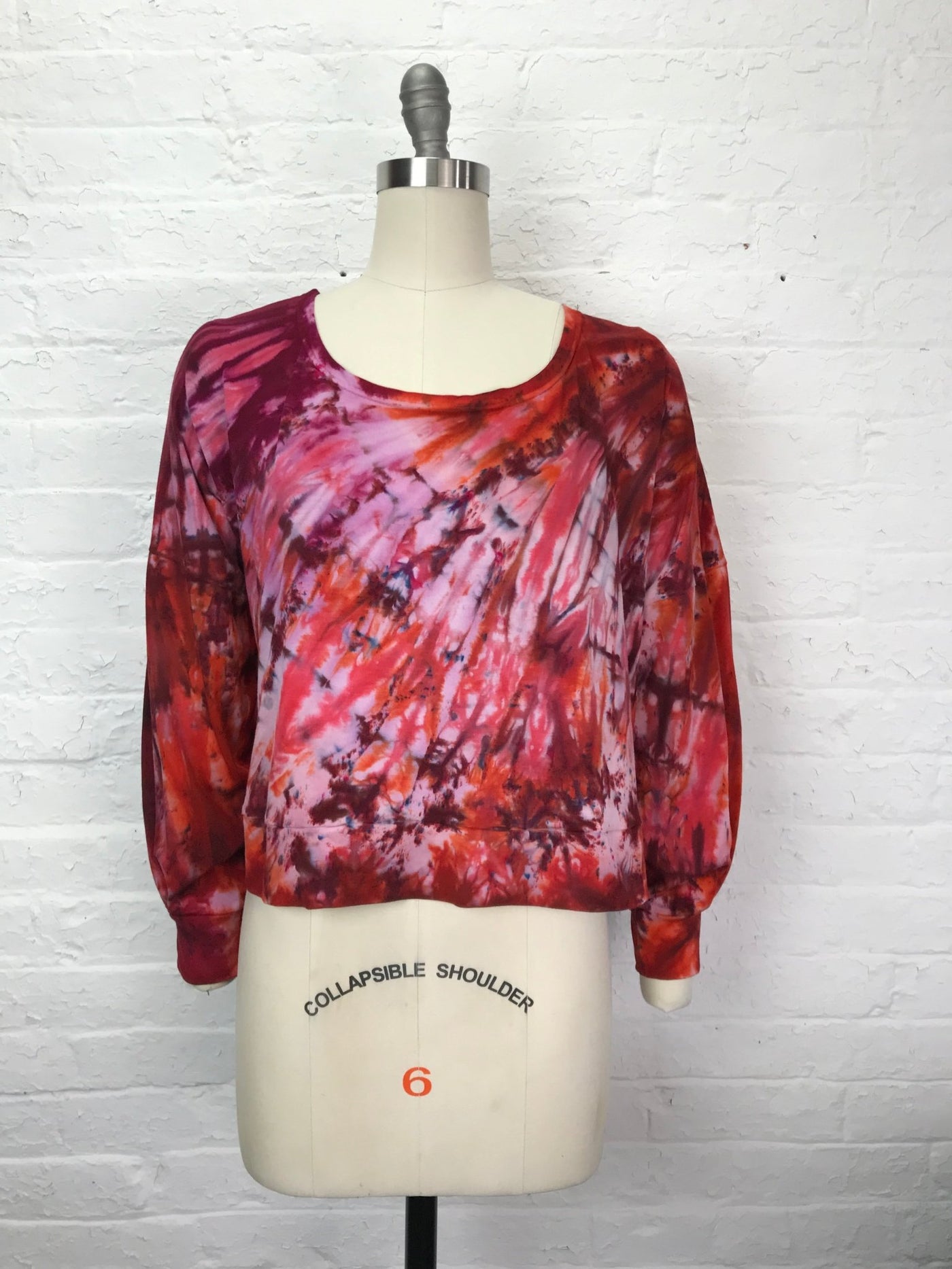 Daphne Poet Sleeve Top in Cinnabar Sprinkle - One Size - Cloud Candy