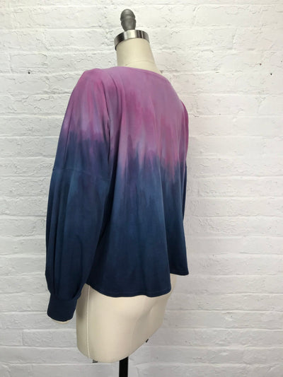 Daphne Poet Sleeve Top in Lavender Elixir - Cloud Candy