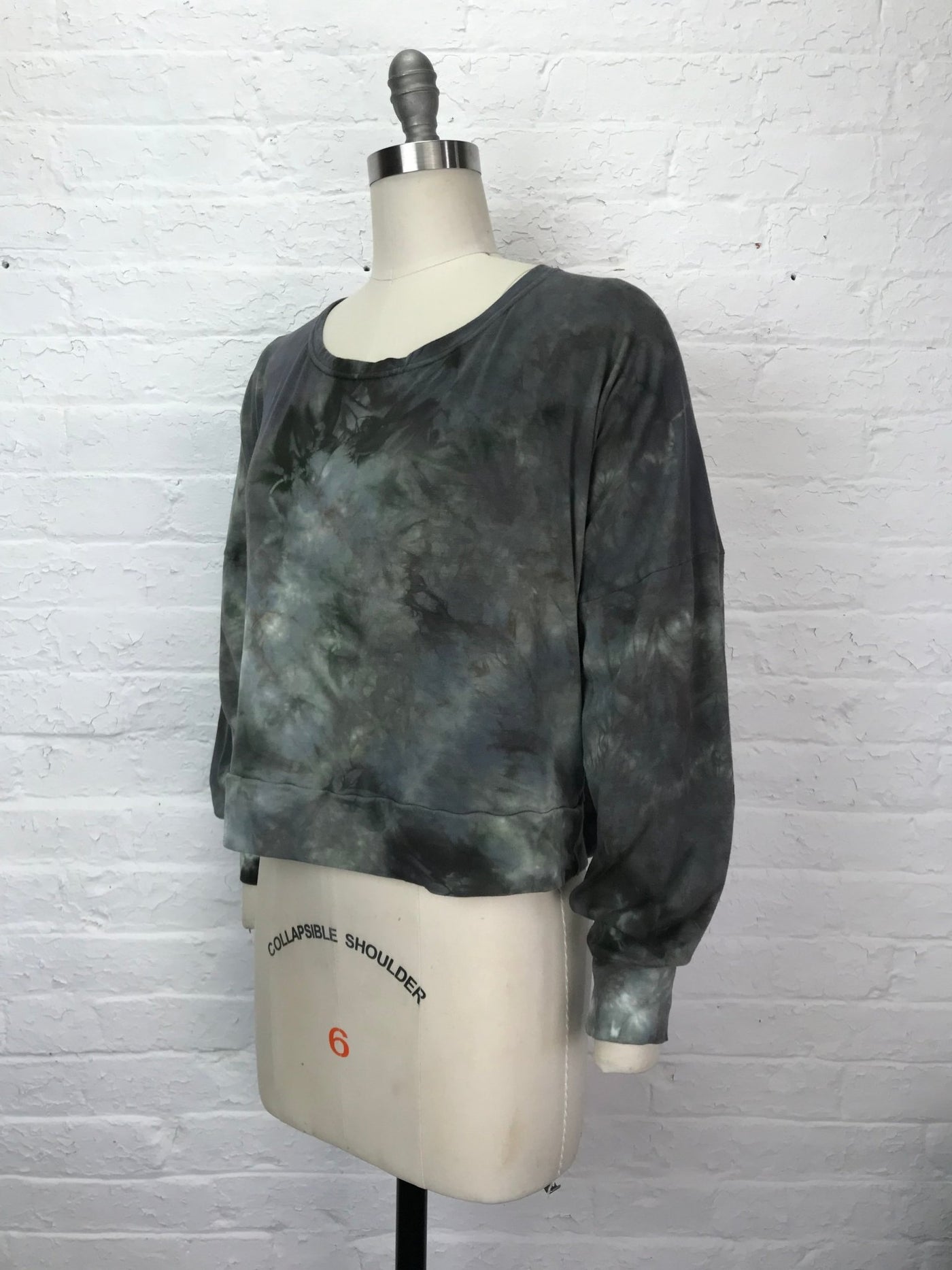 Daphne Poet Sleeve Top in Stone Fog - One Size - Cloud Candy