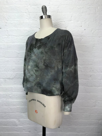 Daphne Poet Sleeve Top in Stone Fog - One Size - Cloud Candy