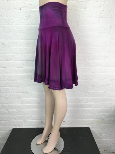 Double Ruffle Circle Skirt in Berry Bramble - One Size - Cloud Candy