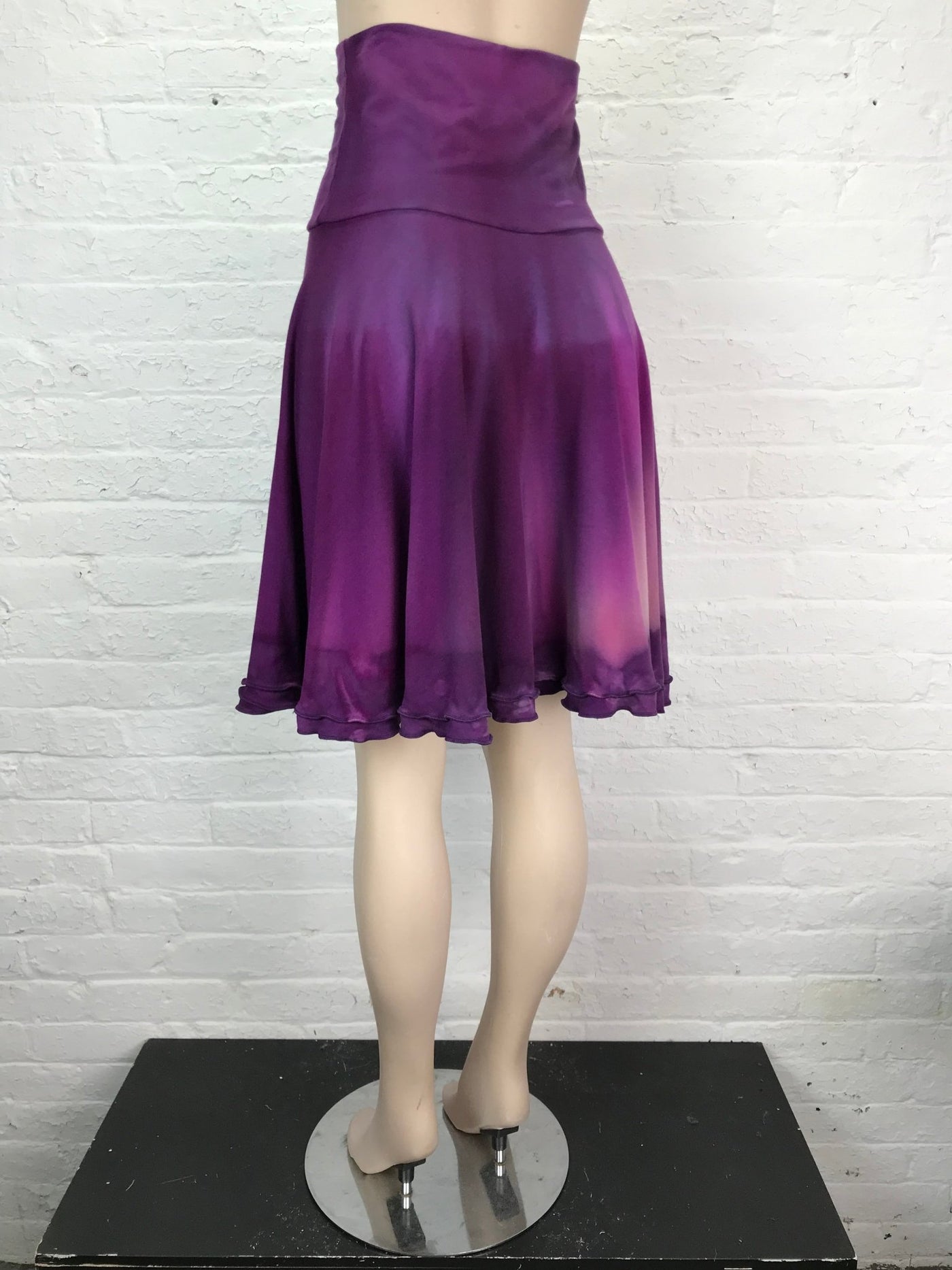 Double Ruffle Circle Skirt in Berry Bramble - One Size - Cloud Candy