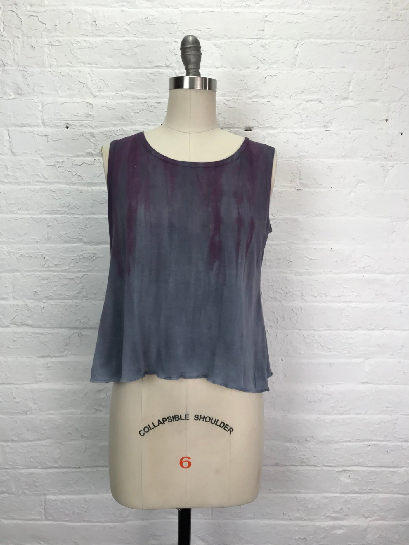 Eileen Bamboo Short Tank Top in Lavender Fog - Cloud Candy