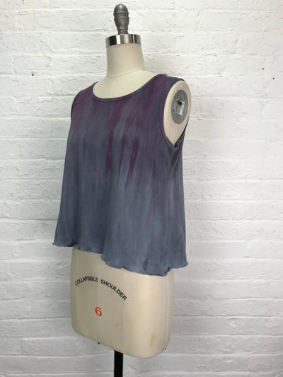 Eileen Bamboo Short Tank Top in Lavender Fog - Cloud Candy