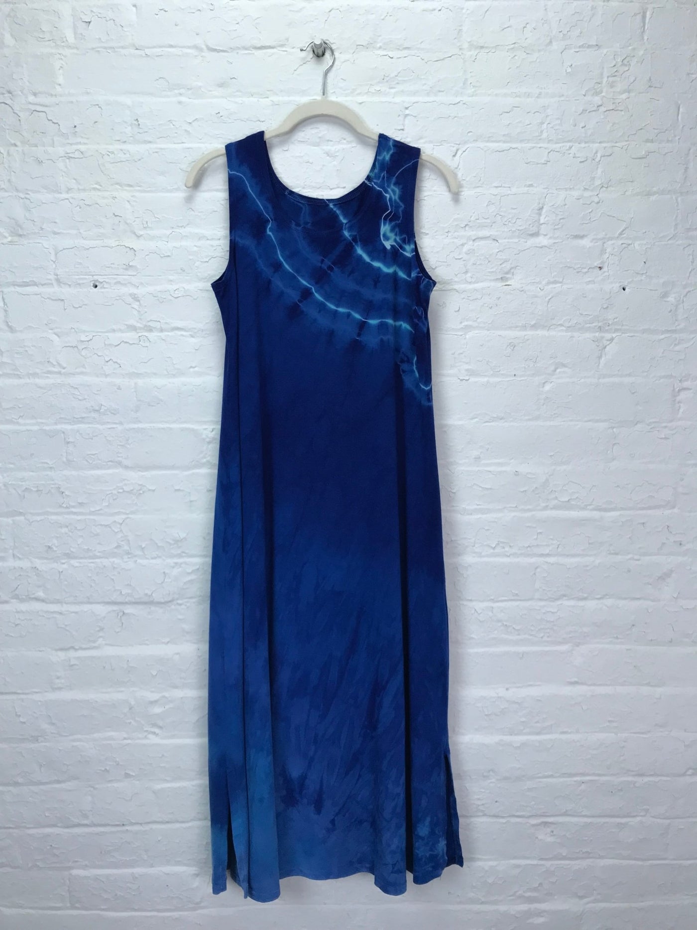 Eileen Midi Tank Dress in Cobalt Drift - Cloud Candy