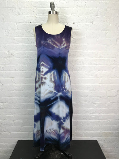 Eileen Midi Tank Dress in Crystalline Starlight - Cloud Candy